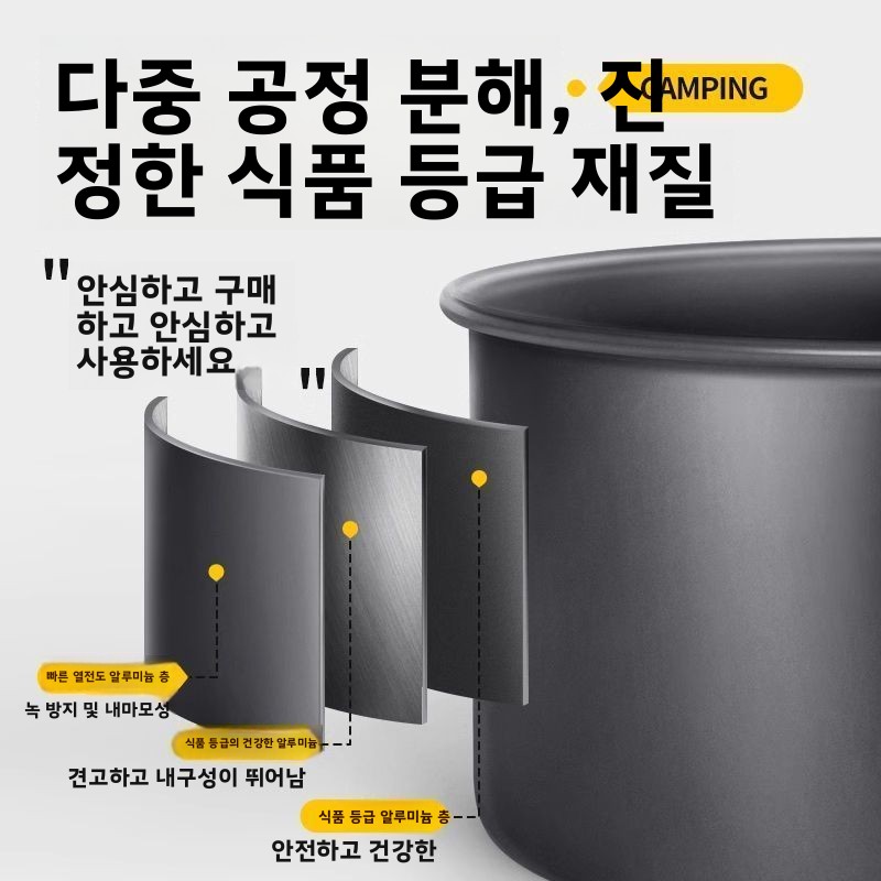 Camping Cooking Gear Set - 야외 캠핑 조리기구 세트 휴대용 경량