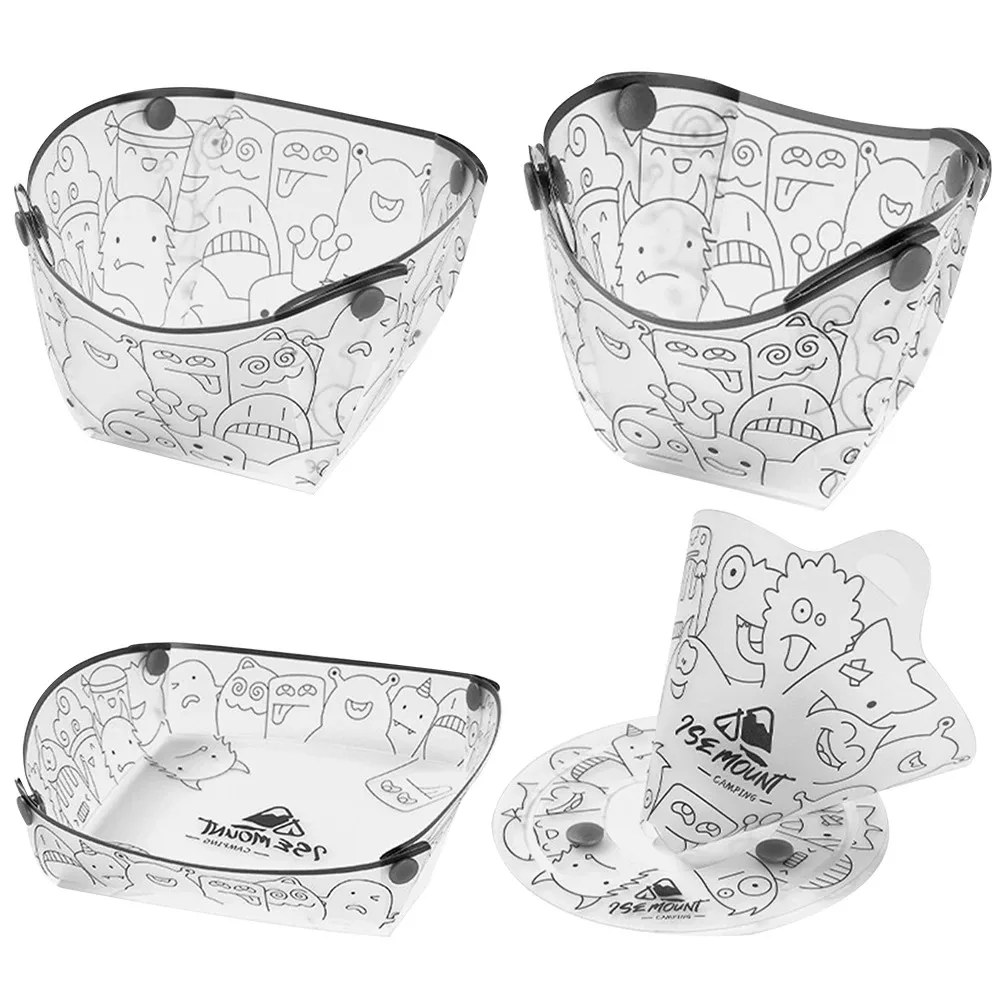 Camping Cooking Dishes - PP 접이식 식기류 휴대용 캠프 플랫웨어