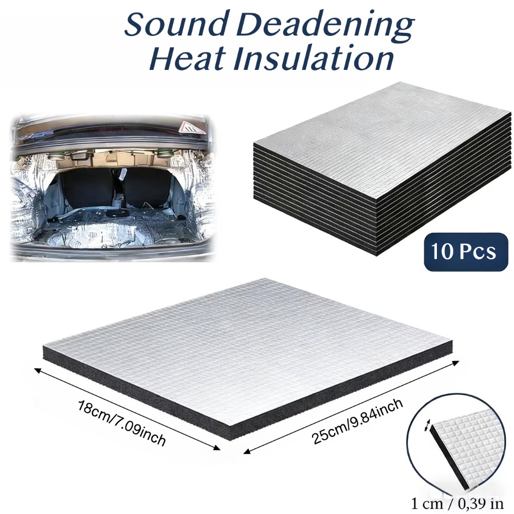Aluminum Foil Heavy Duty - 10PCS 10mm 자동차 소음 감소 매트