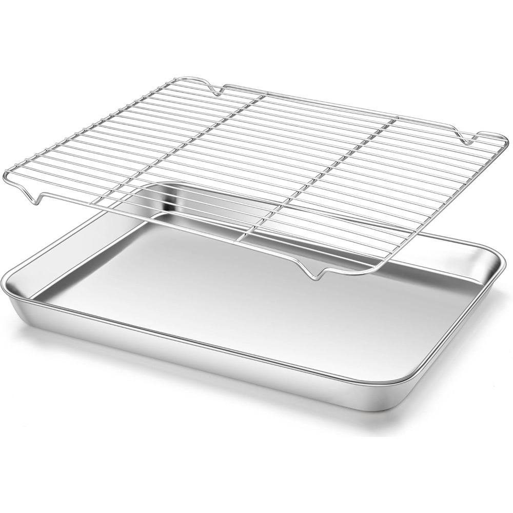 Camping Cooking Dishes - 다기능 베이킹 팬 와이어 랙 포함