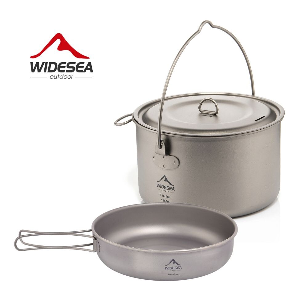 Camping Cooking Gear Set - Widesea 캠핑 식기 티타늄 조리기구 세트,