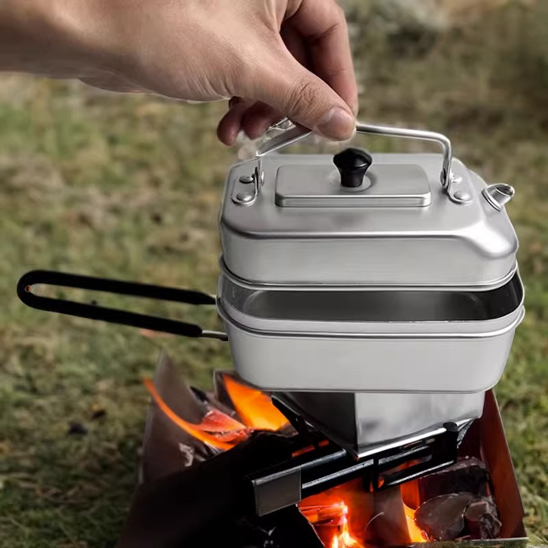 Camping Cooking Gear Set - 초경량 휴대용 피크닉 캠핑 관광 주전자,