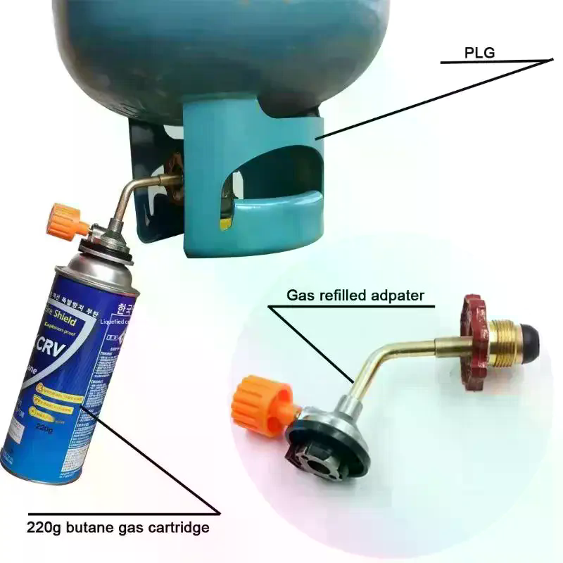 Camping Cooking Gas Stove - 가스 부탄 실린더 탱크 리필 커넥터