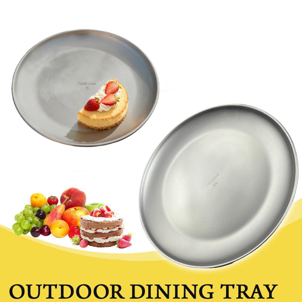 Camping Cooking Dishes - 순수 티타늄 캠핑 접시 초경량 휴대용