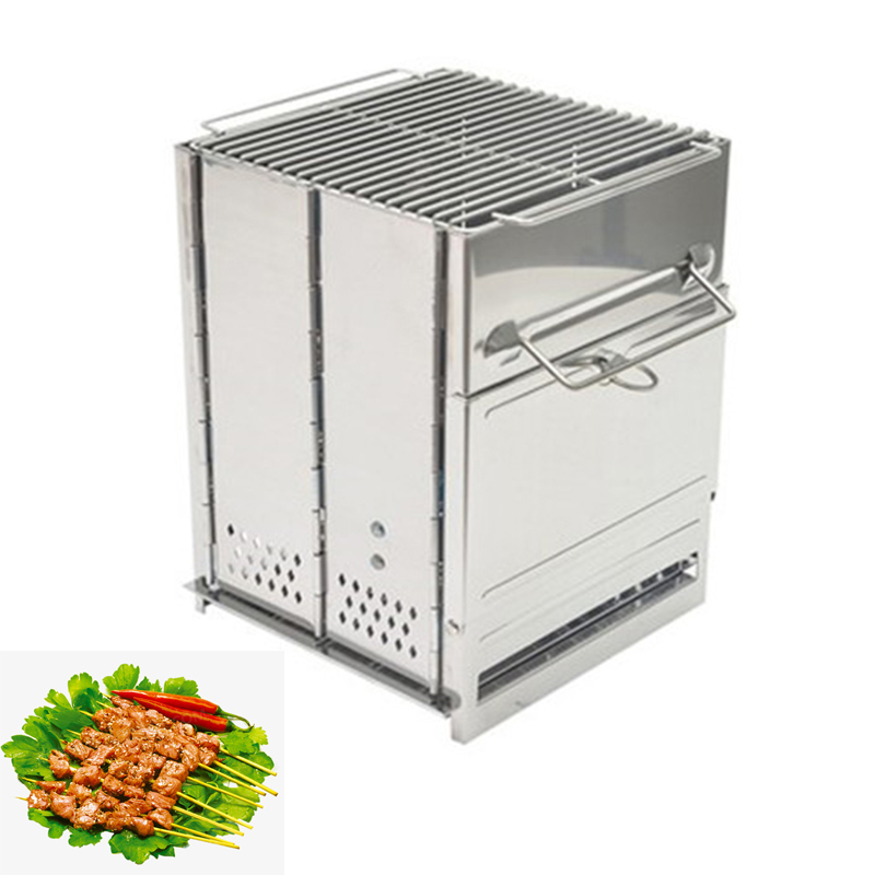 Camping Cooking Wood Stove - 목재 난로 야외 캠핑 장비 분해