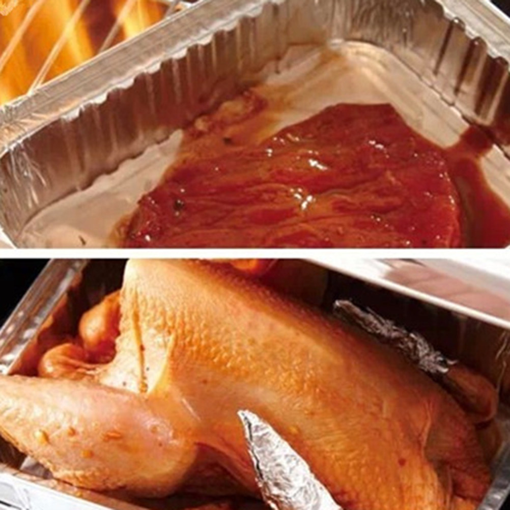 Aluminum Foil Heavy Duty - 10개입 일회용 알루미늄 호일 바베큐 드립