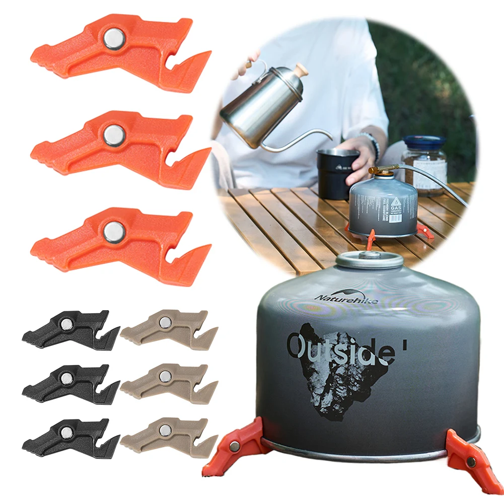 Camping Cooking Gas Stove - 마그네틱 삼각대 가스 탱크 브래킷, 다기능