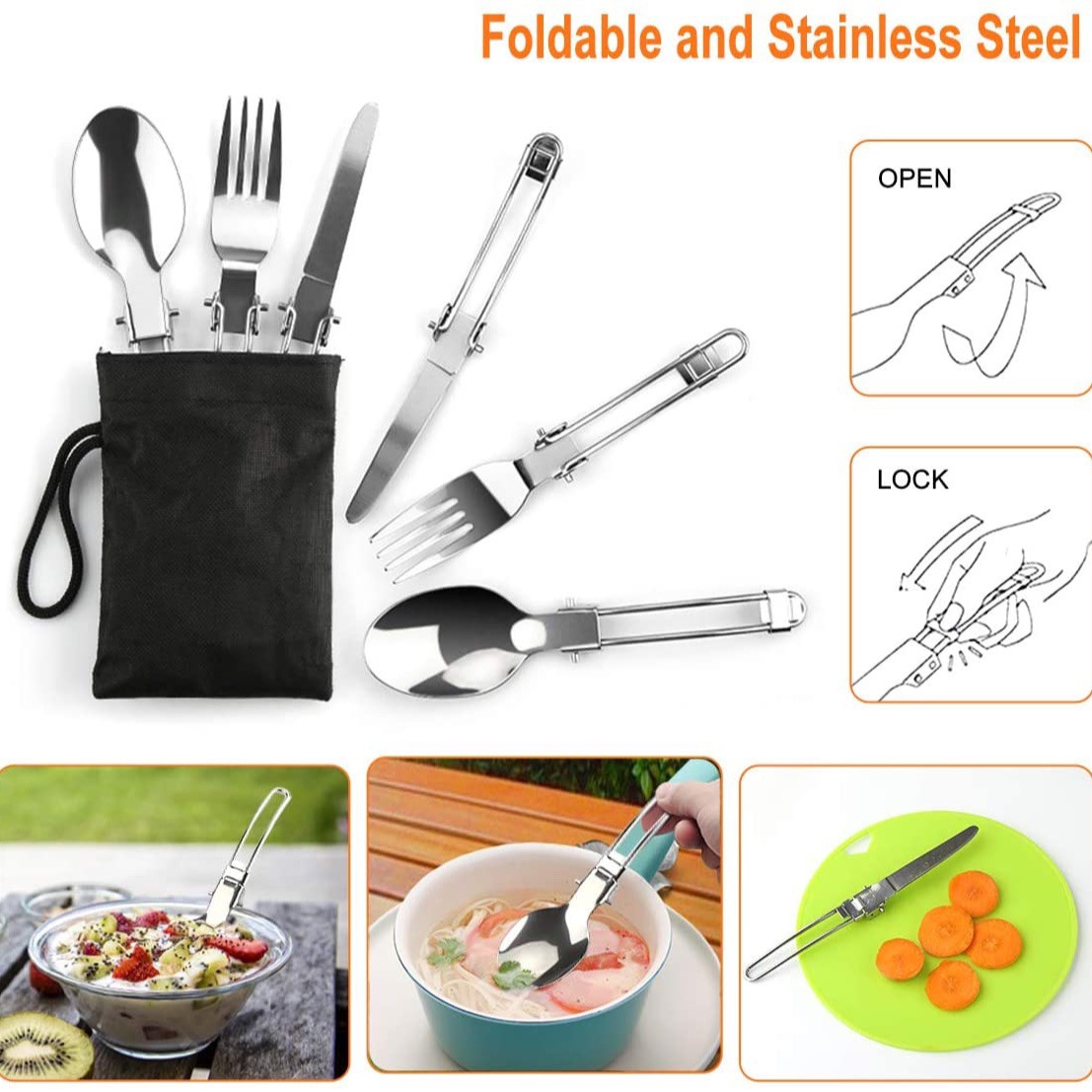 야외 캠핑 조리 세트(주전자 포함), 304 스테인리스 - Camping Cooking Gear Set 리뷰 및 가격