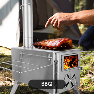 캠핑용 스테인리스 스틸 나무 난로, 휴대용 장작 난로, - Camping Cooking Wood Stove 리뷰 및 가격
