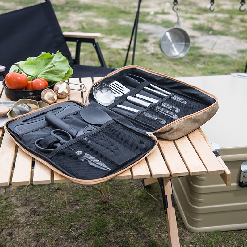 8pcs 캠핑 주방 조리기구 세트 휴대용 가방 야외 여 - Camping Cooking Gear Set 리뷰 및 가격