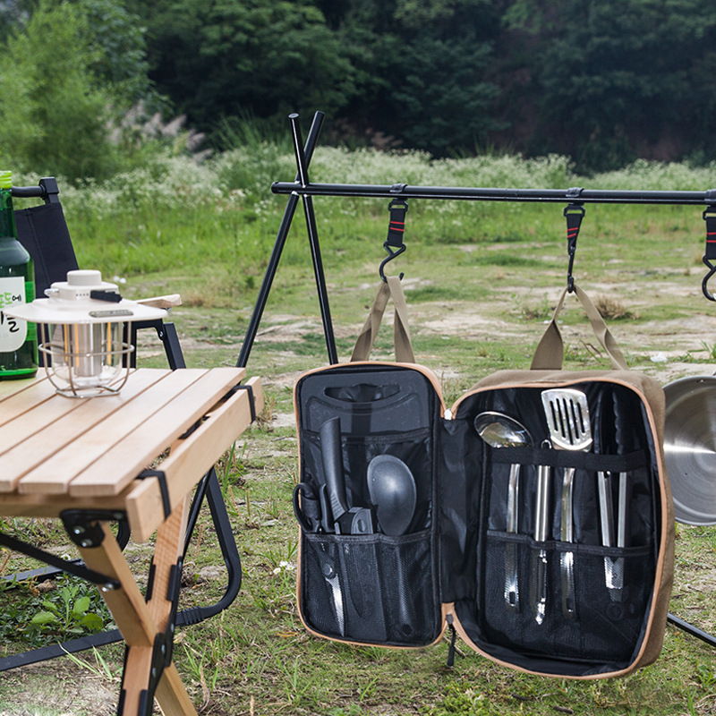 8pcs 캠핑 주방 조리기구 세트 휴대용 가방 야외 여 - Camping Cooking Gear Set 리뷰 및 가격