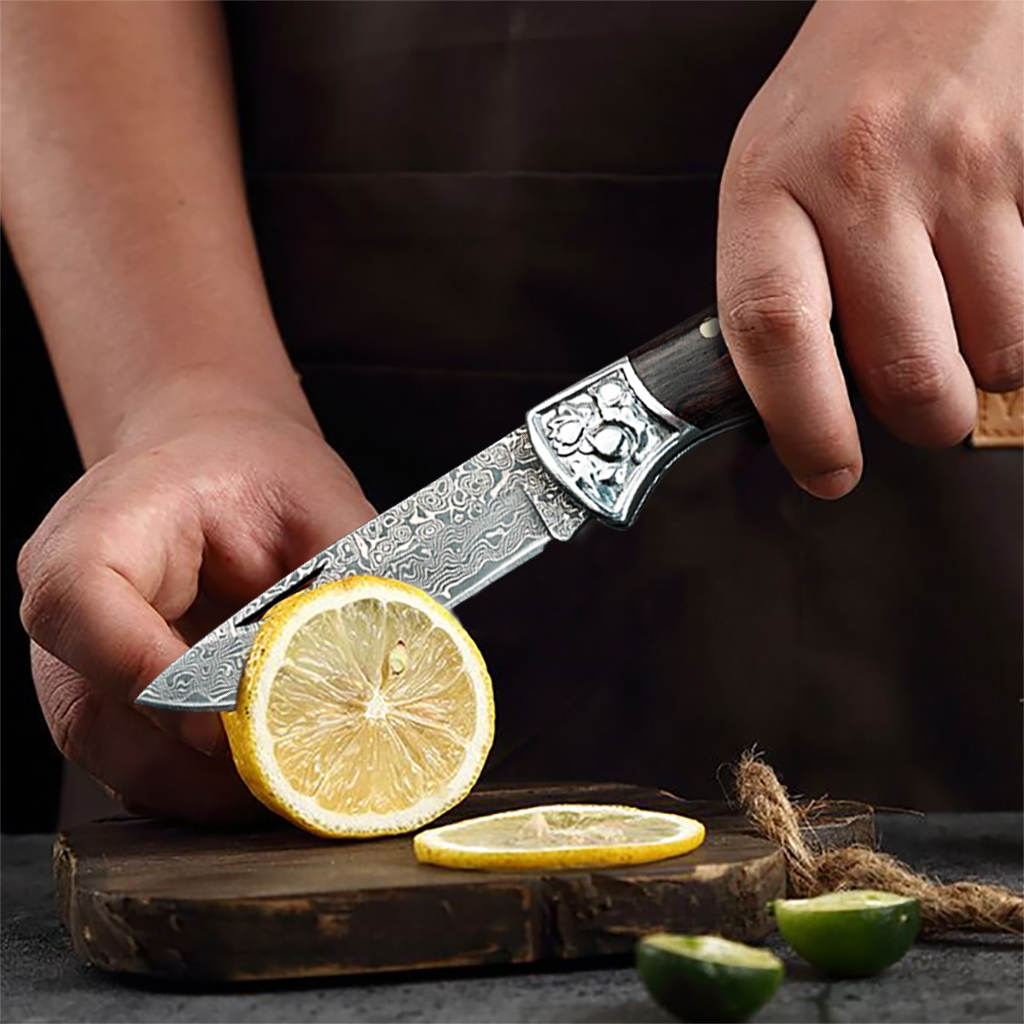 WXCOO 다마스커스 접이식 칼 과일 껍질 벗기기용 포 - Camping Cooking Knife 리뷰 및 가격
