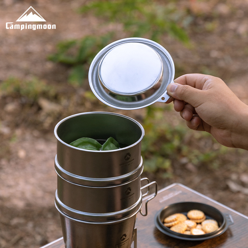 캠핑문 S-SD 두꺼운 스테인리스 프라이팬 딥 스노우  - Camping Cooking Dishes 리뷰 및 가격