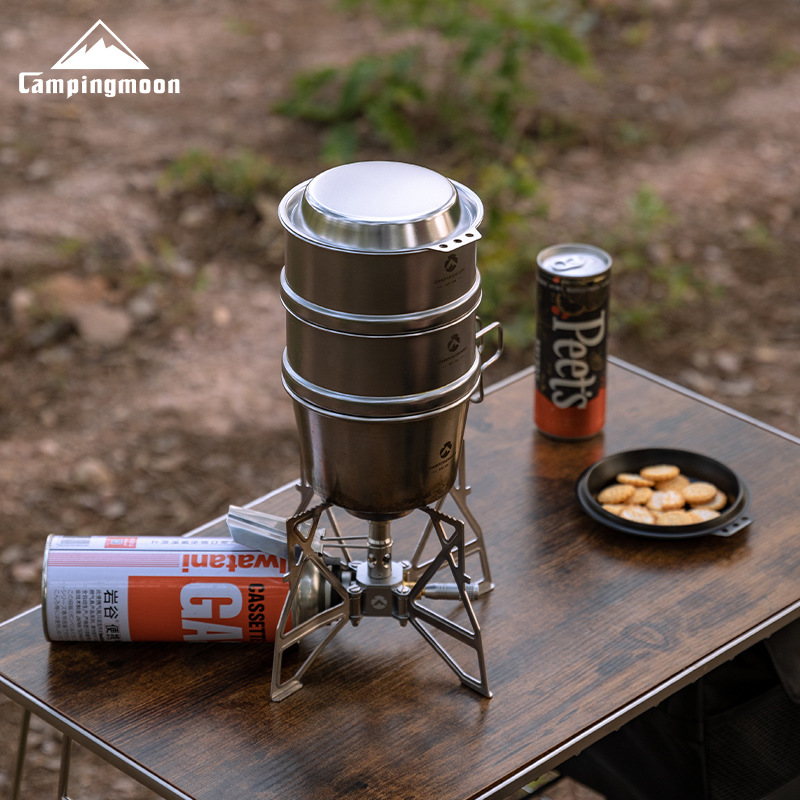 캠핑문 S-SD 두꺼운 스테인리스 프라이팬 딥 스노우  - Camping Cooking Dishes 리뷰 및 가격