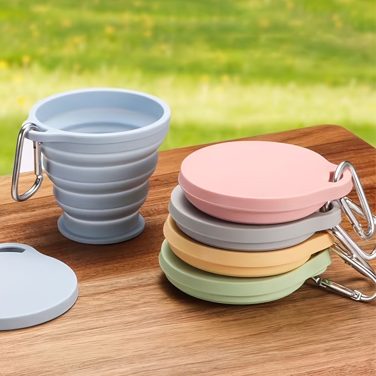 식품 등급 실리콘 접이식 컵, 캠핑, 여행, 스포츠,  - Camping Cooking Food 리뷰 및 가격