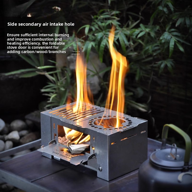 야외 캠핑 요리 피크닉용 컴팩트 접이식 스테인리스 스틸 - Camping Cooking Wood Stove 리뷰 및 가격