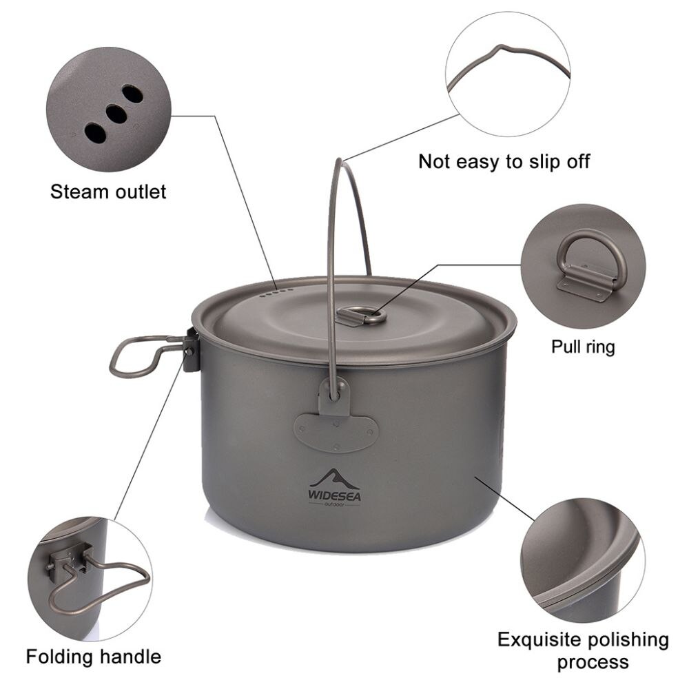 Widesea 캠핑 식기 티타늄 조리기구 세트, 관광  - Camping Cooking Gear Set 리뷰 및 가격