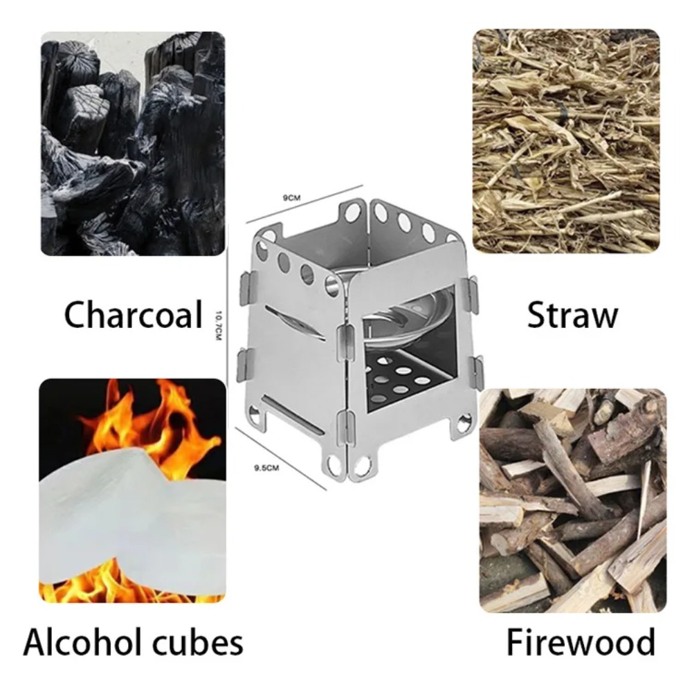 캠핑 난로 나무 난로 알코올 난로 스테인레스 스틸 휴대 - Camping Cooking Wood Stove 리뷰 및 가격