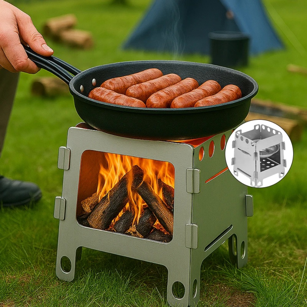 캠핑 난로 나무 난로 알코올 난로 스테인레스 스틸 휴대 - Camping Cooking Wood Stove 리뷰 및 가격