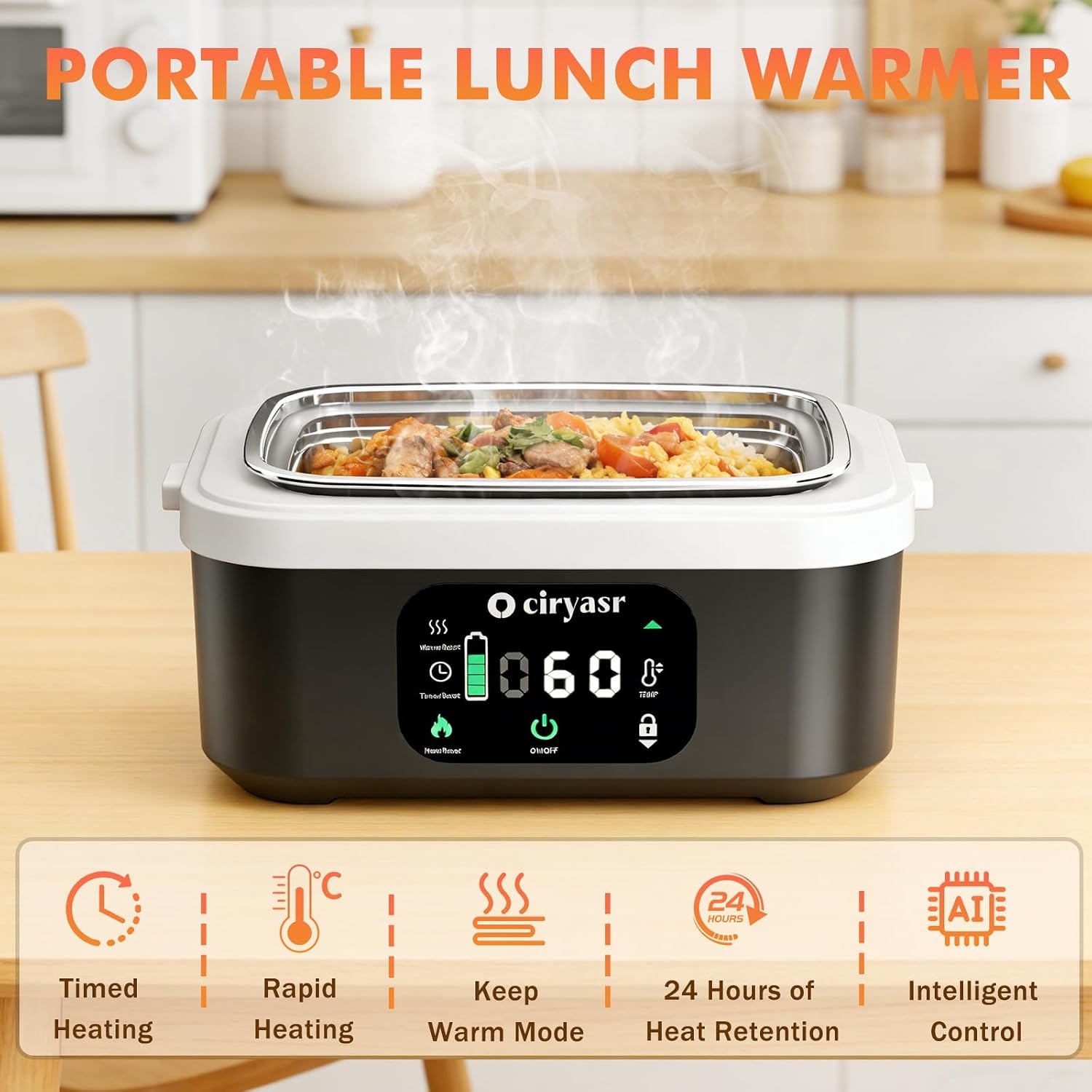강력한 전기 도시락, 1.35L 20000mAh 배터리 - Camping Outdoor Cooking Table 리뷰 및 가격