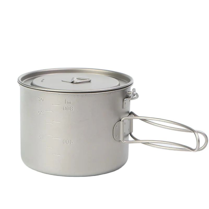 야외 피크닉 티타늄 요리 냄비, 걸이식 손잡이, 휴대용 - Camping Cooking Pan 리뷰 및 가격