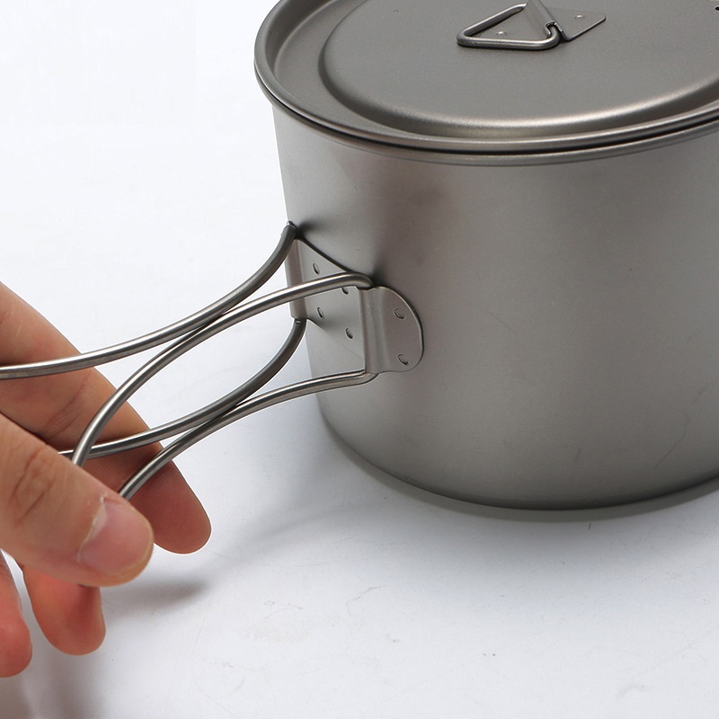 야외 피크닉 티타늄 요리 냄비, 걸이식 손잡이, 휴대용 - Camping Cooking Pan 리뷰 및 가격