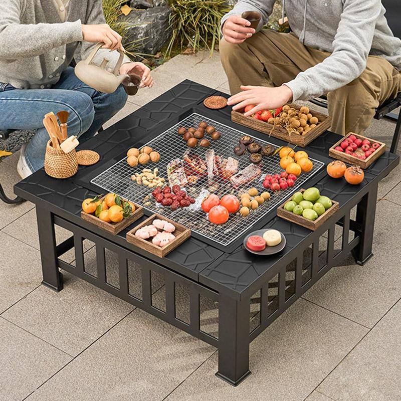 캠핑 장작 스토브 사각 화덕, 바베큐 굽기, 겨울 난방 - Camping Cooking Wood Stove 리뷰 및 가격