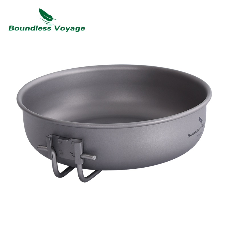무한 항해 접이식 손잡이가있는 초경량 티타늄 프라이팬  - Camping Outdoor Cooking Table 리뷰 및 가격