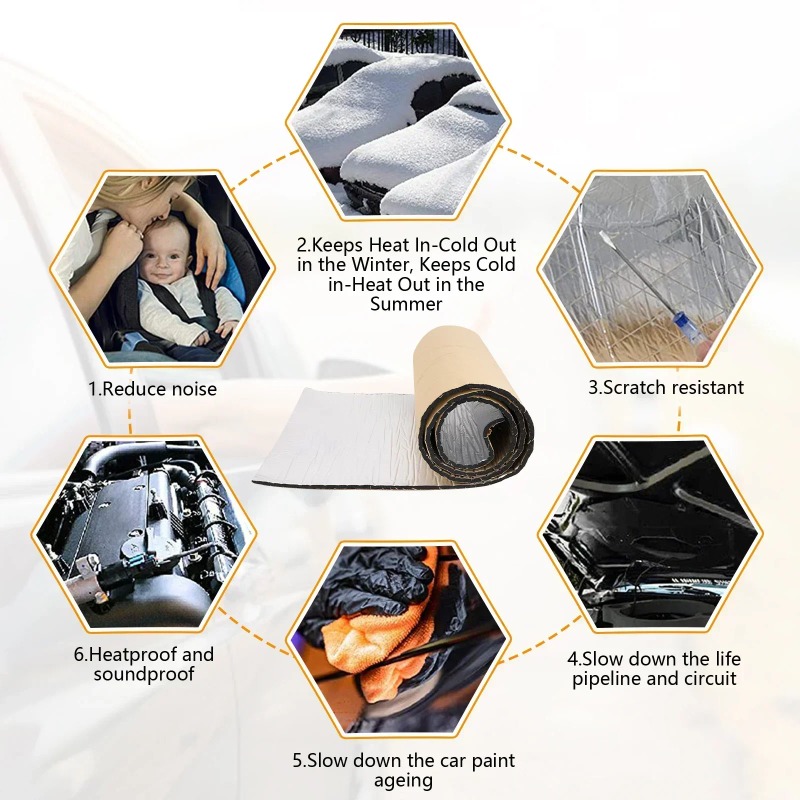 200x50cm 5/10mm 자동차 방음 매트 소음 감 - Aluminum Foil Heavy Duty 리뷰 및 가격