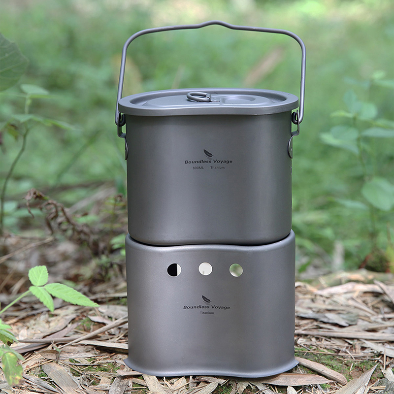 Boundless Voyage 티타늄 조리기구 세트,  - Camping Cooking Wood Stove 리뷰 및 가격