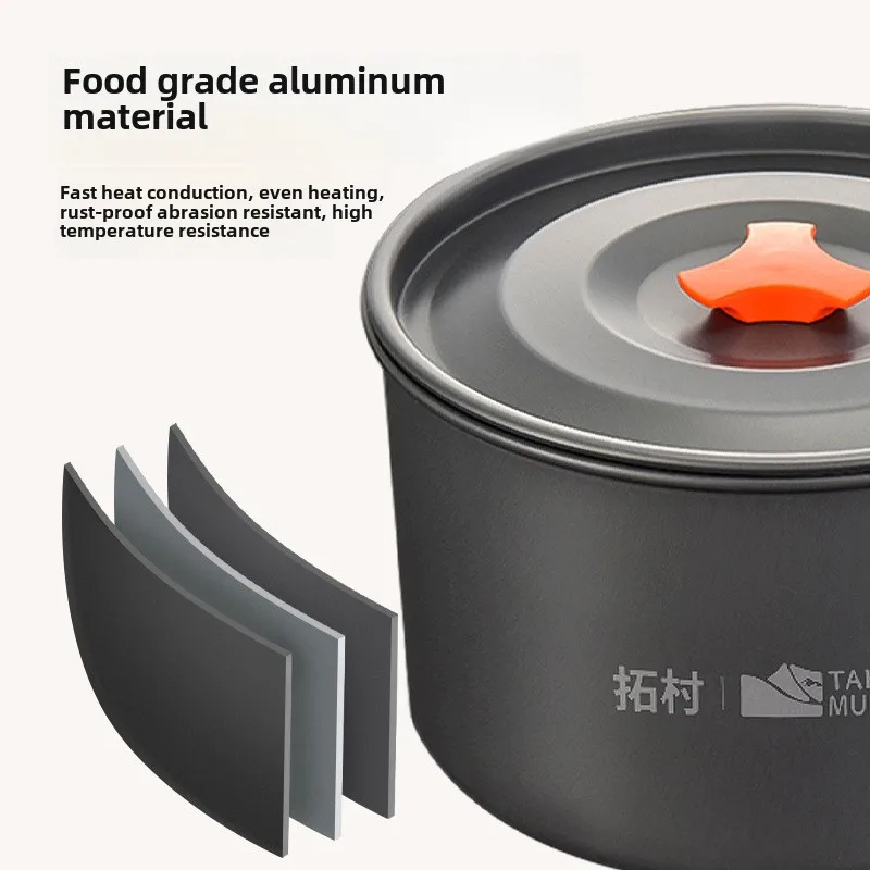 캠핑 조리기구 세트 야외 요리 초경량 알루미늄 냄비 주 - Camping Cooking Gear Set 리뷰 및 가격
