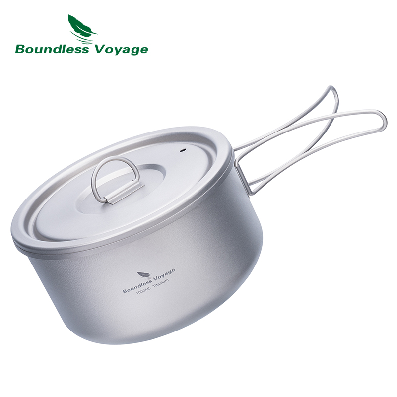 Boundless Voyage 티타늄 캠핑 냄비, 뚜껑 - Camping Cooking Pan 리뷰 및 가격