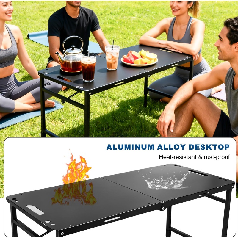 캠핑 테이블 조절식 접이식 휴대용 RV 바베큐 피크닉  - Camping Outdoor Cooking Table 리뷰 및 가격