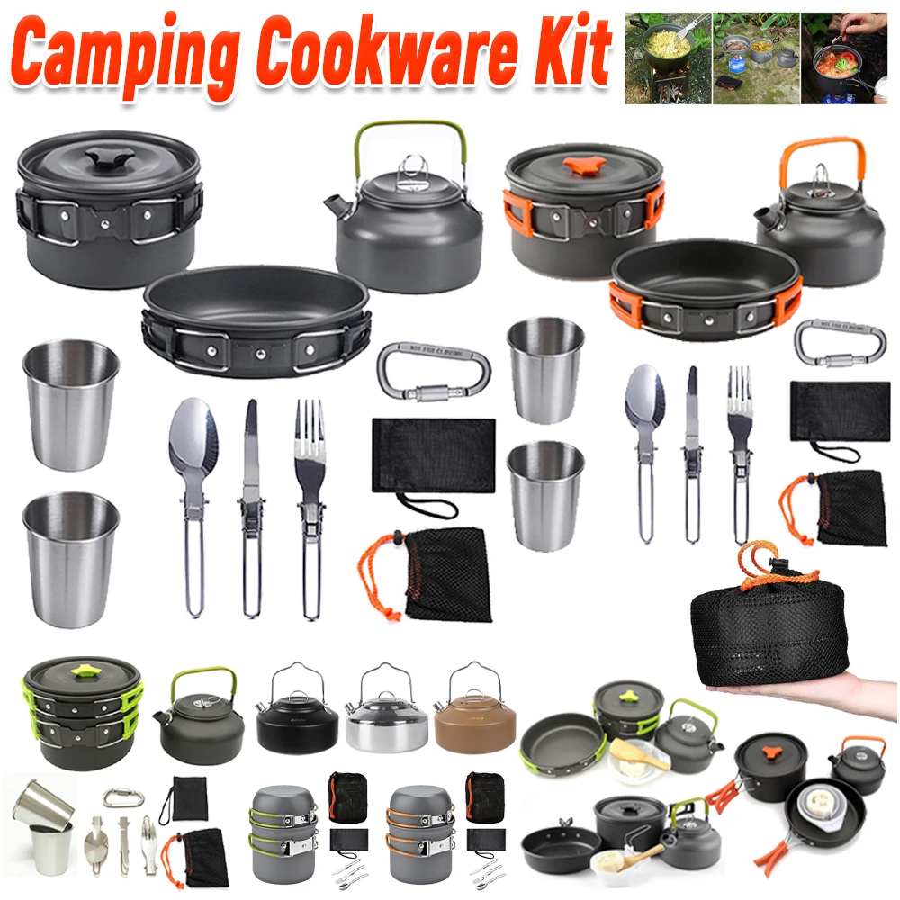 캠핑 조리기구 세트 주전자 냄비 프라이팬 휴대용 접이식 - Camping Cooking Pan 리뷰 및 가격