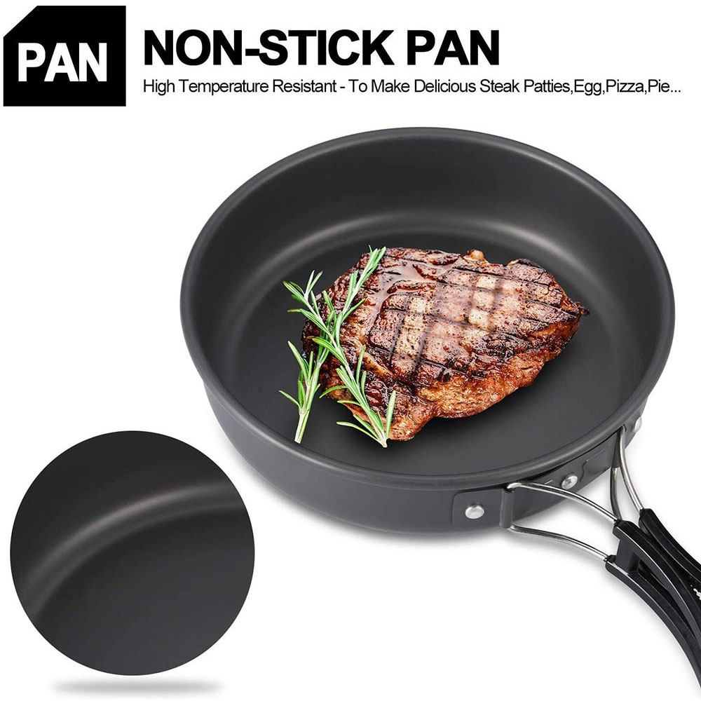 알루미늄 합금 소재로 제작된 야외 캠핑 조리기구 세트, - Camping Cooking Pan 리뷰 및 가격