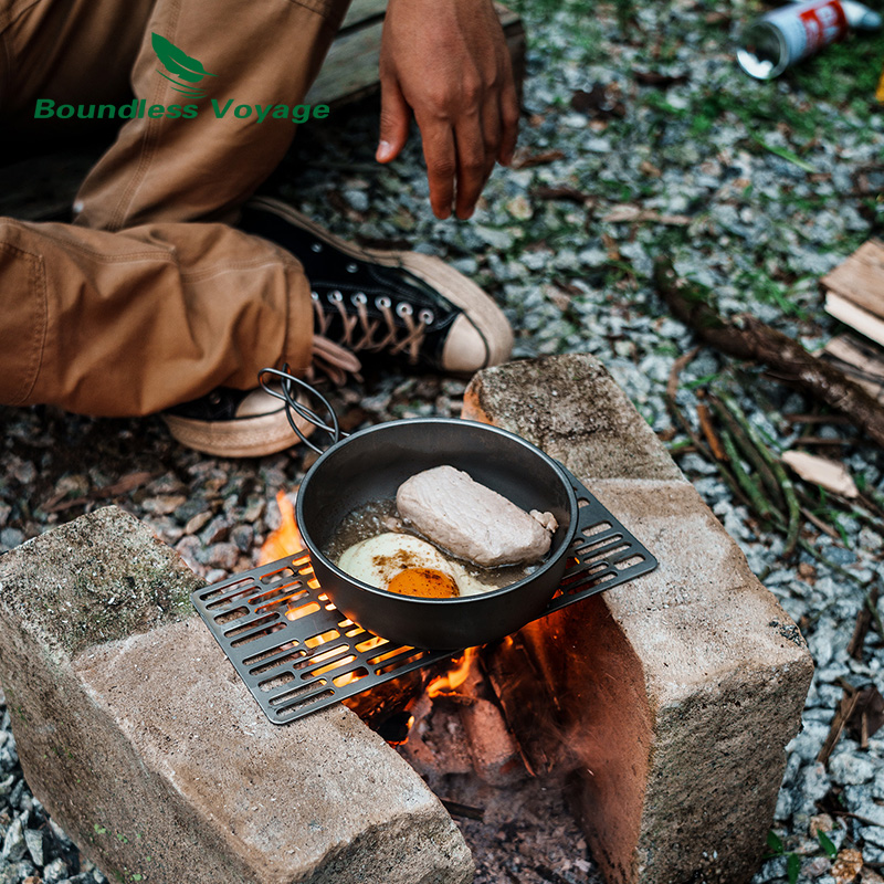 무한 항해 야외 캠핑 티타늄 숯불 바베큐 그릴 플레이트 - Camping Cooking Pan 리뷰 및 가격