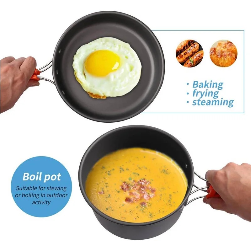 캠핑 요리 세트 캠핑 조리기구 여행용 식기 야외 피크닉 - Camping Cooking Gear Set 리뷰 및 가격