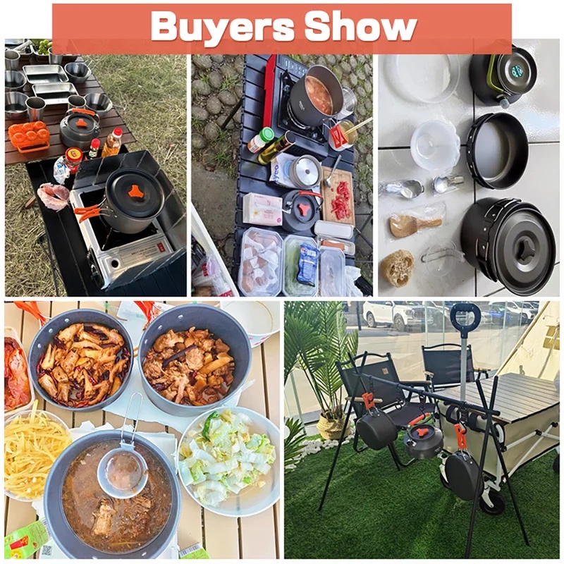캠핑 요리 세트 캠핑 조리기구 여행용 식기 야외 피크닉 - Camping Cooking Gear Set 리뷰 및 가격